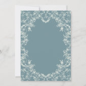 フローラロマンスチノイスリーヴィンテージブライダルシャワー 招待状 (裏面)