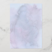 フローラロマンスバラゴールドフォイルオールインワン結婚ズ 箔招待状 (裏面)