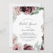 フローラロマンスブライダルシャワー 招待状 (正面)