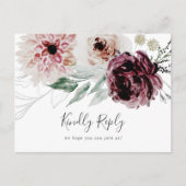 フローラロマンス曲リクエストRSVPポストカード インビテーションポストカード (正面)