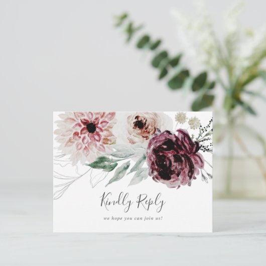 フローラロマンス曲リクエストRSVPポストカード インビテーションポストカード (スタンド正面)