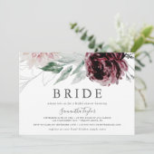 フローラロマンス水平花嫁ブライダルシャワー 招待状 (スタンド正面)