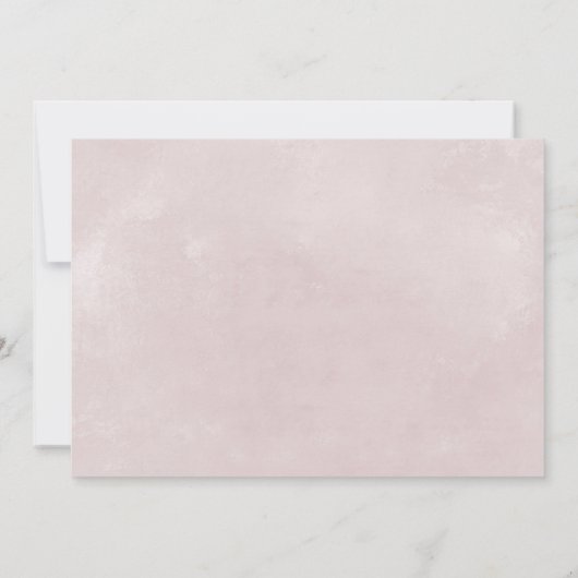 フローラロマンス水平花嫁ブライダルシャワー 招待状 (裏面)