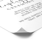 フローラロマンス非詰め込み式標識 ポスター (角)