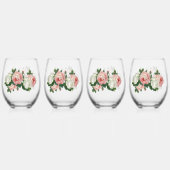 フローラロマンス ステムなしワイングラス (裏面)