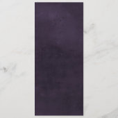 フローラロマンス |プラム結婚のディナーメニュー メニュー (裏面)