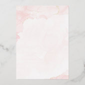 フローラロマンス | 金箔オールインワン結婚ズ 箔招待状 (裏面)