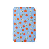 フローラロマンス(青い背景) バスマット (正面縦)