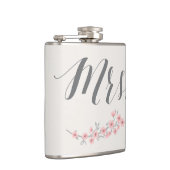 フローラロマンチックなフラスコの結婚式のギフトピンクのミセス。 フラスク (右)