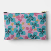 フローラロマンチックなモノグラムかわいらしピンクカットソーバッグ アクセサリーポーチ (裏面)