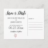 フローラロマンチック保存Dateはがきリース 案内ポストカード (裏面)