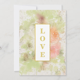 *~フローラロマンチックLOVE AR26 QR RSVP 4 結婚s 招待状
