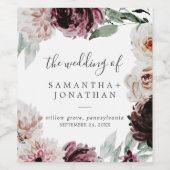 フローラロマ結婚ンス ワインラベル (シングルラベル)