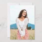 フローラロースクール卒業パーティー写真 招待状 (裏面)