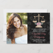 フローラロースクール卒業写真発表 招待状 (正面)