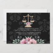 フローラロースクール卒業写真発表 招待状 (裏面)