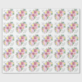フローラローズカスタムブーケの行き来 ラッピングペーパー (フラット)