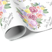 フローラローズカスタムブーケの行き来 ラッピングペーパー (ロールコーナー)