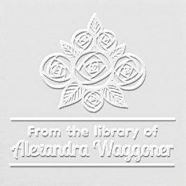 フローラローズ・ブーケ「From the library of」モノグラム