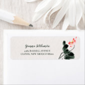 フローラロータスウォーターカラーフリーハンドスケッチ ラベル (インサイチュ)