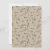 フローラローレルリースリハーサルディナー招待状 サンキューカード (裏面)