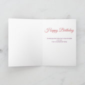 フローラワイルドフラワーアウンティ誕生日 カード (内部)