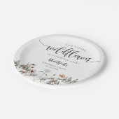 フローラワイルドフラワーガールバースデーパーティー ペーパープレート (アングル)