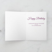 フローラワイルドフラワーグランマ誕生日 カード (内部)