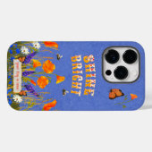 フローラワイルドフラワーケシ蝶インスピレーション Case-Mate iPhoneケース (裏面 (横))