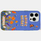 フローラワイルドフラワーケシ蝶インスピレーション Case-Mate iPhoneケース (裏面 (横))