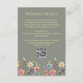 フローラワイルドフラワーズガーデン結婚セージ詳細 エンクロージャーカード (正面)