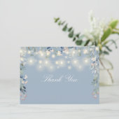 フローラワイルドフラワーダスティブルーストリングライトスクリプト サンキューカード (スタンド正面)