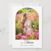 フローラワイルドフラワーフォトブライダルシャワー 招待状 (裏面)