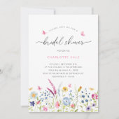 フローラワイルドフラワーブライダルシャワー 招待状 (正面)