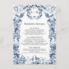 フローラワイルドフラワーブルーホワイト春詳細 エンクロージャーカード