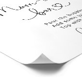 フローラワイルドフラワーベビーシャワー桃佐バーポスター ポスター (角)