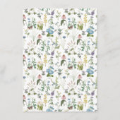 フローラワイルドフラワーメドウ春の結婚式詳細 エンクロージャーカード (裏面)