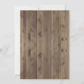 フローラワイルドフラワーリース農場動物ベビースシャワー 招待状 (裏面)