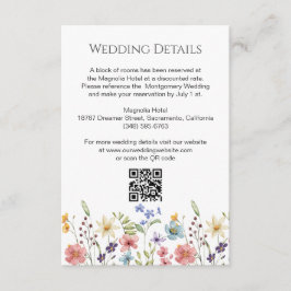フローラワイルドフラワー庭園の結婚式詳細 エンクロージャーカード