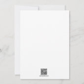 フローラワイルドフラワー水彩結婚式招待状 招待状 (裏面)