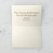 フローラワイルドフラワー素朴ズボホお洒落誕生日 サンキューカード (内部)