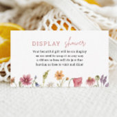 フローラワイルドフラワー表示シャワーインサート エンクロージャーカード