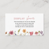 フローラワイルドフラワー表示シャワーインサート エンクロージャーカード (正面)