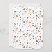 フローラワイルドフラワー誕生日 |チケット 招待状 (裏面)