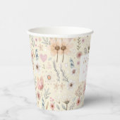 フローラワイルドフラワー赤ちゃんシャワー 紙コップ (右)