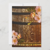 フローラワインをテーマにしたストリングライトブライダルシャワー 招待状 (裏面)