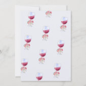 フローラワイングラスブランチ&バブリー 招待状 (裏面)