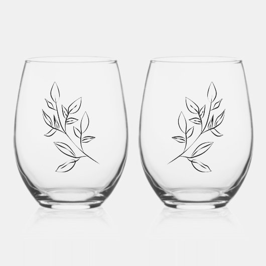 フローラワイングラス ステムなしワイングラス (正面)