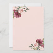 フローラワインテイスティングブランチ&バブリー 招待状 (裏面)