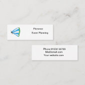 フローランスミニ名刺 スキニー名刺 (正面/裏面)